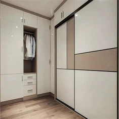 Гардероб с бял меламин спалня